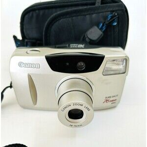 Canon Sure Shot 76 Zoom 35mm Camera SAF Point & Shoot Film Flash Tested & Works